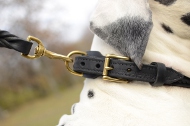 Halsband Leder Geflochten für Deutsche Dogge
