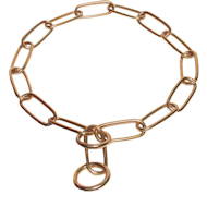 Herm Sprenger Chain Dog Collar made of Brass, polished buy
