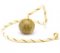 Rubber ball on string for puppies and small dog breeds, 5 cm
