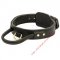 Bullmastiff Leather agitation dog collar with handle