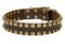 Doberman Caterpillar Style Dog Collar with Brass Studs