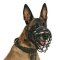 Wire dog muzzle perfect for Malinois, covered by black ruber