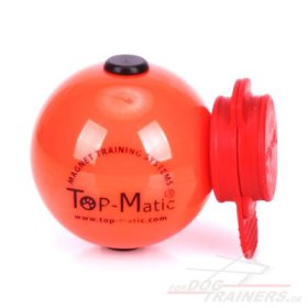 Robuster Technic Ball mit MAXI Power-Clip von Top-Matic Trainingssystemen, orange