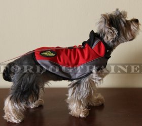Dog Coat Nylon, Waterproof with Fleece Inside!