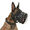 Fully padded hard dogs working wire muzzle for Belgian malinois