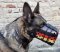 Exklusiver Hundemaulkorb für Schäferhund mit Deutscher Flagge