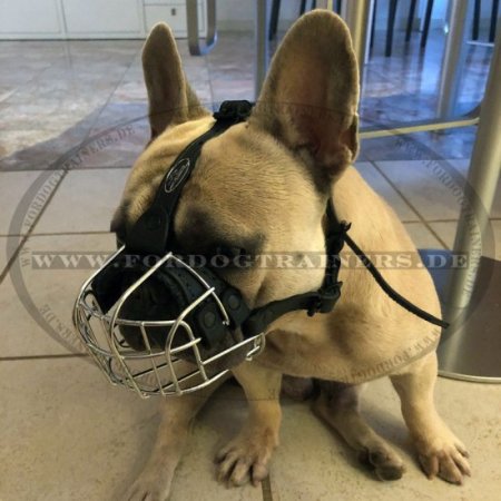 French Bulldog Wire Basket Dog Muzzle for small dog breeds