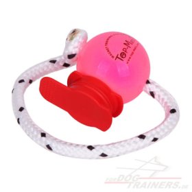Extra weicher Ball FUN von Top-Matic, rosa mit rotem Magnet
