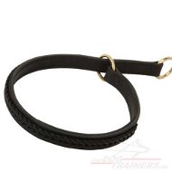 Leder Erziehungshalsband mit Flechten ❉❉ Leder Erziehungshalsband mit Flechten ❉❉