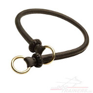 Abgerundetes Zughalsband Leder für Training kaufen! Abgerundetes Zughalsband Leder für Training kaufen!