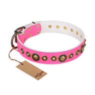 FDT Artisan Hundehalsband aus rosa Echtleder "Pink Gloss" FDT Artisan Hundehalsband aus rosa Echtleder "Pink Gloss"