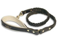 Braided Handcrafted Dog Leash of Leather