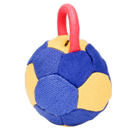 Soft Dog Ball with One Handle, French Linen