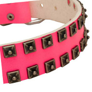 Hundehalsband mit Nieten Rosa Originell✿ Hundehalsband mit Nieten Rosa Originell✿