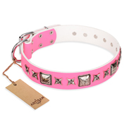 Hundehalsband aus Pink Leder “Lady in Pink” FDT Artisan Hundehalsband aus Pink Leder “Lady in Pink” FDT Artisan
