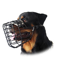 Rubberized muzzle for Rottweiler