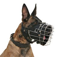 Malinois Polizei Drahtmaulkorb - K-9 Metall