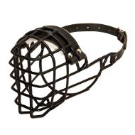 Wire Dog Muzzle for Doberman, Winter Cage Dog Muzzle