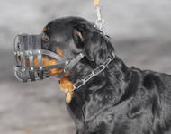 leather muzzle for Rottweiler