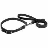 Police and Hunting dog leash and leather collar (Combo)
