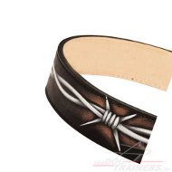 Designer Dog Collar painted "Barbed Wire" for Large Pets