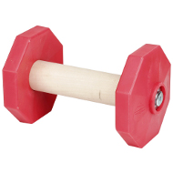 Apport Training Dumbbell of Wood with Red Plastic Extensions