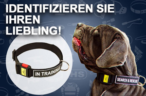 Nylonhalsband mit Logos