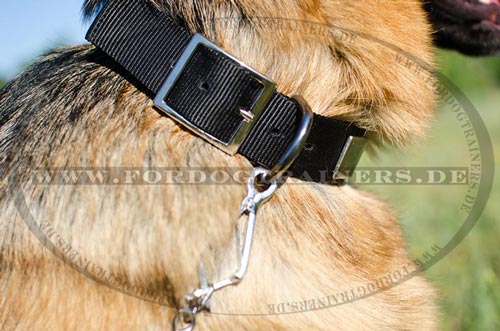 Halsband aus Nylon für Deutschen Schäferhund
größenverstellbar
