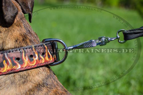 Bemaltes Halsband für Boxer