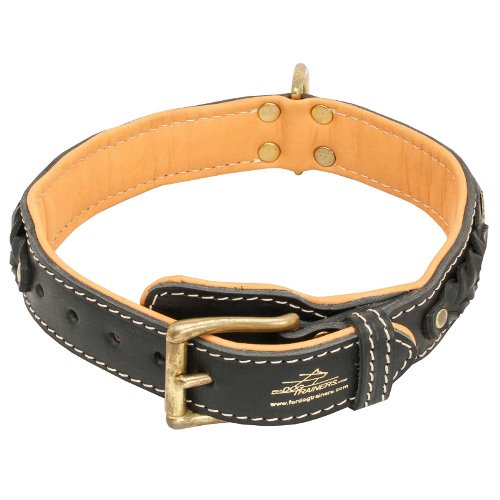 Robust leather collar