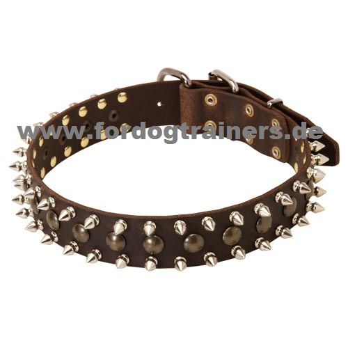 Malinois handgefertigtes Lederhalsband