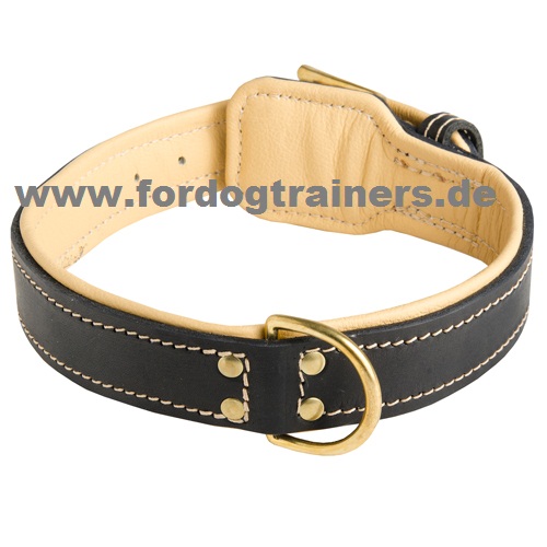 Lederhalsband superkomfortabel