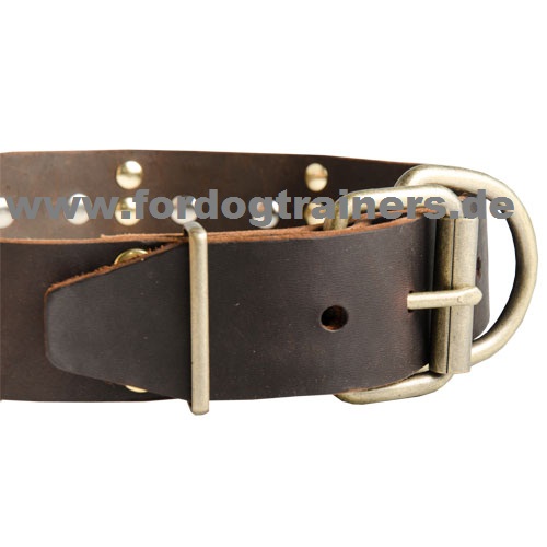 Exclusive leather collar