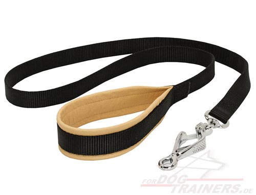 Handmade leash withNappa