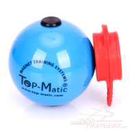 Gummiball mit MAXI Power-Clip von Top-Matic Trainingssystemen, Blau