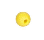 strong dog ball toy for chewing in yellow extra light