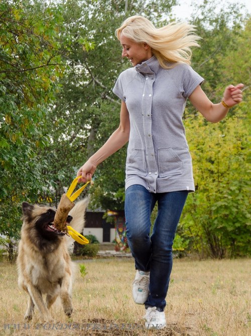 Bringsel Leder für K9 und Sporthundetrainings