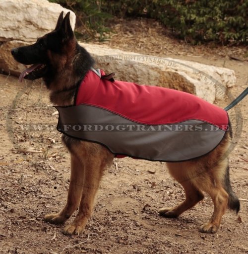 Antiregen Hundemantel mit Fleece