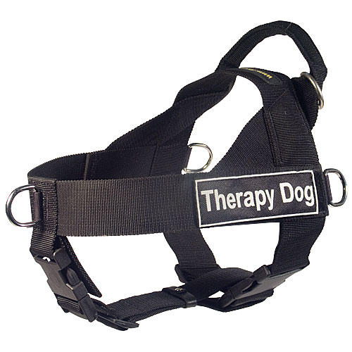 K9 Dog Harness of Nylon with Patches for Amstaff