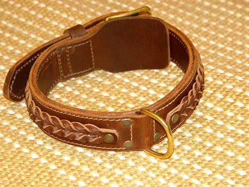 Handcrafted Special Leather Dog Collar Doberman
