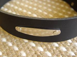 Doberman ID Collar Leather